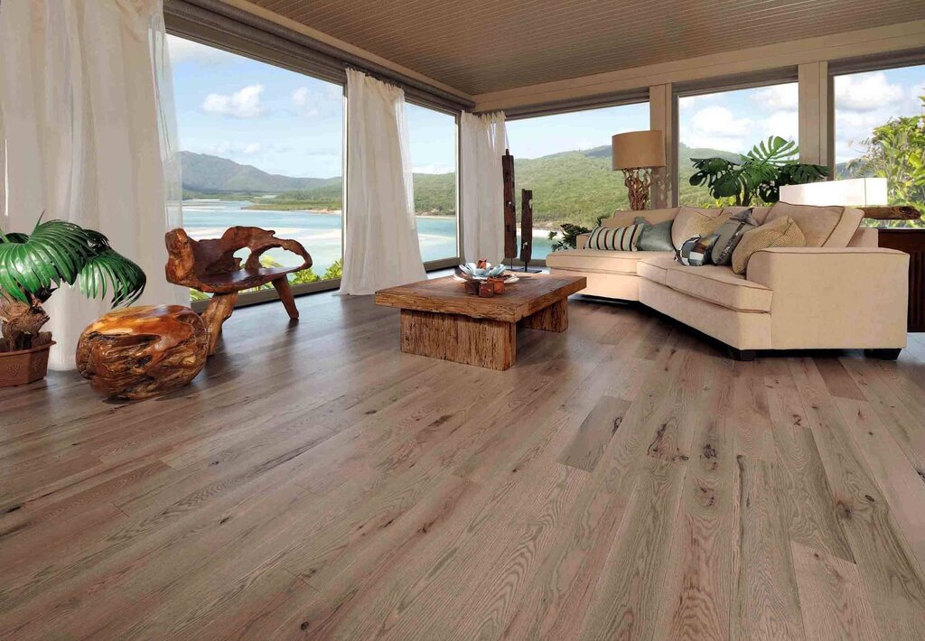 Laminate flooring in a private house