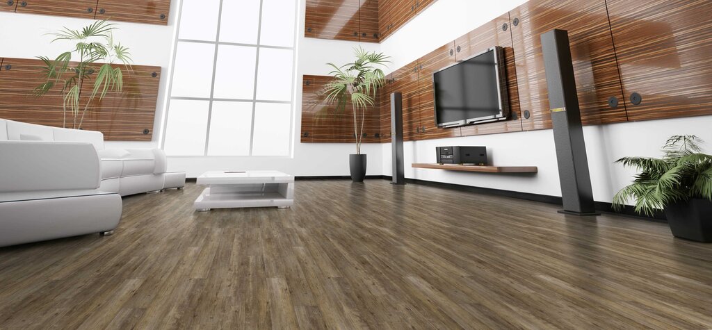 Laminate flooring in the apartment interior