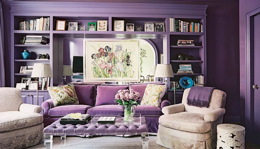 Lavender living room