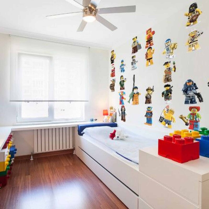 Lego wall in the children's room