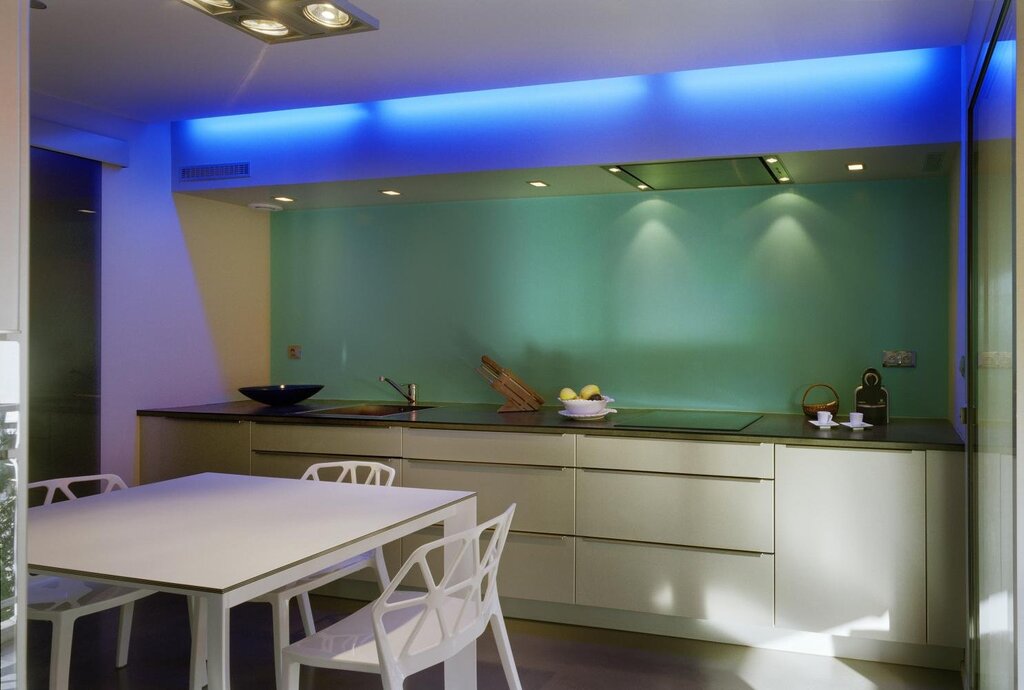 LED strip lighting for the kitchen