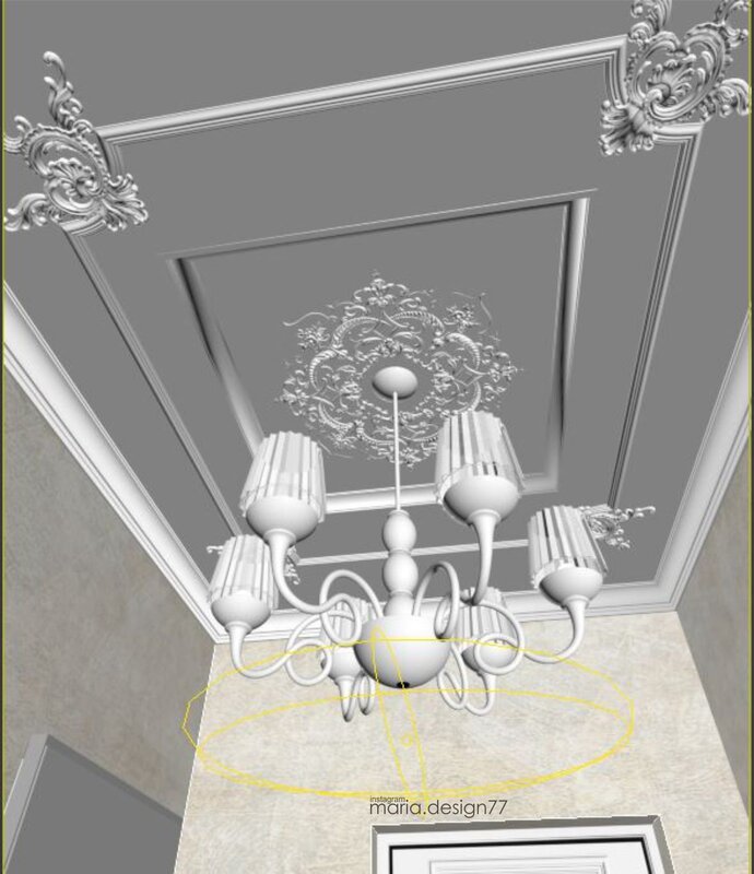 Stucco for the chandelier