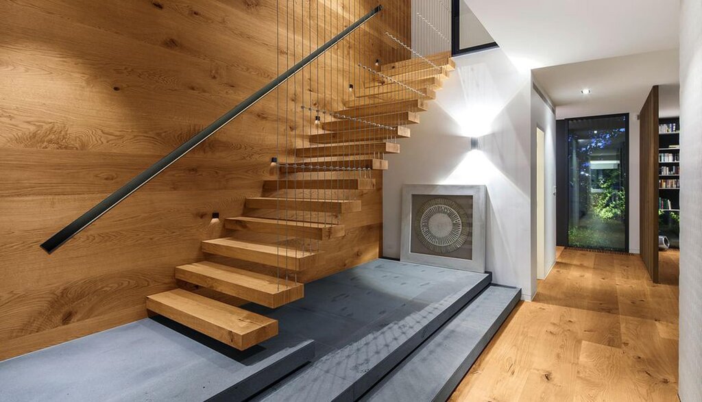 Parquet staircase