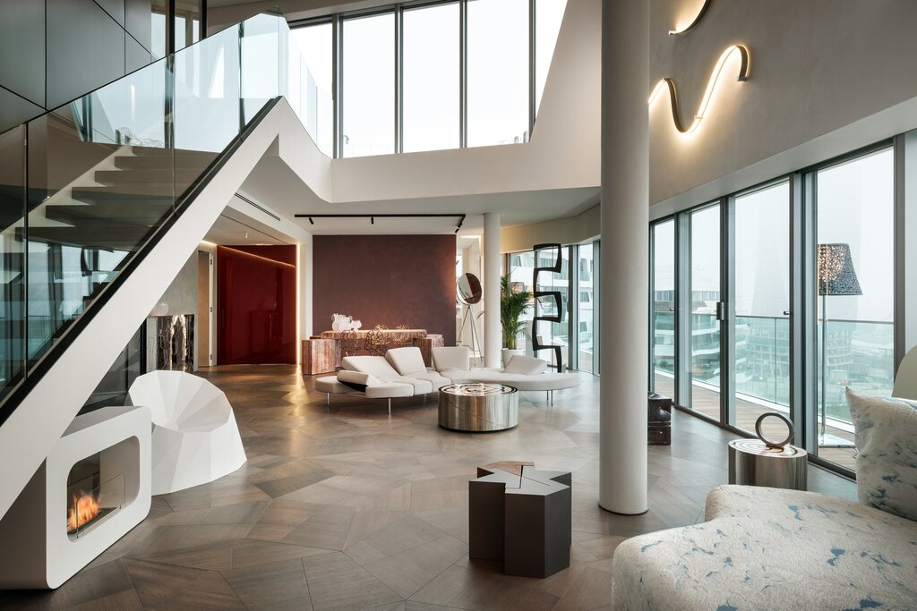 Staircase to the penthouse