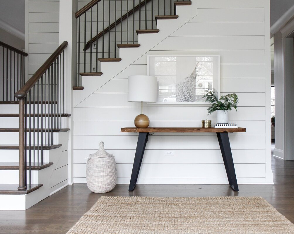 Stairs in the interior of a country house