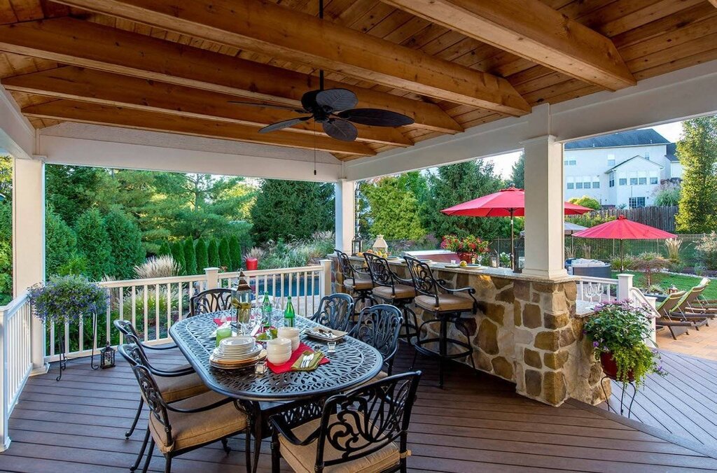 Summer veranda at the dacha