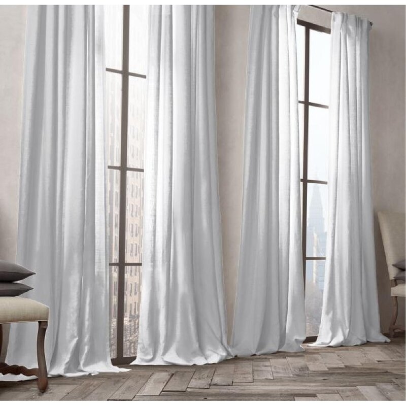 Linen curtains