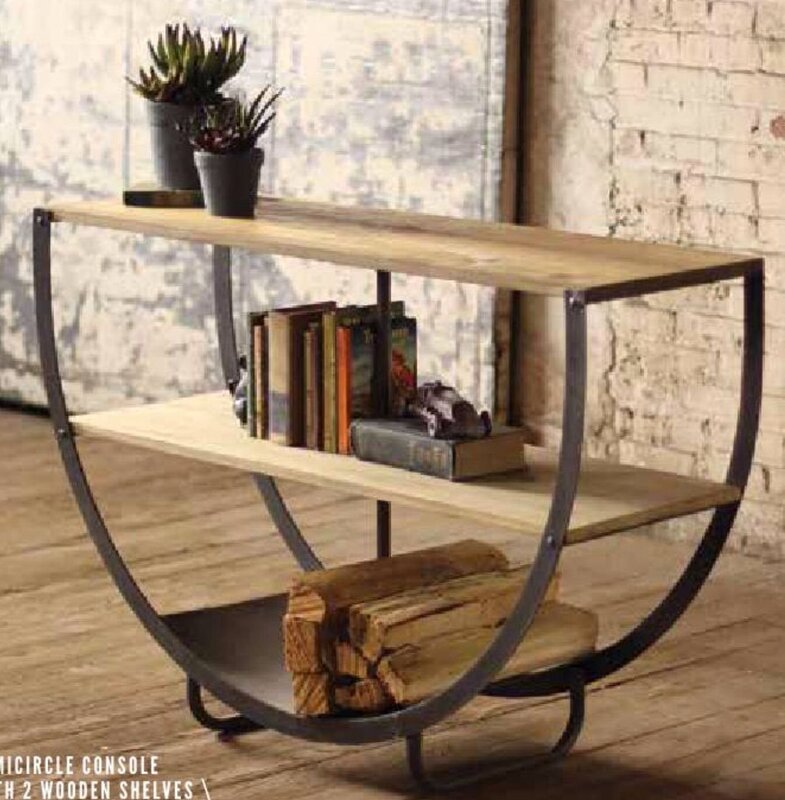 Loft furniture made of metal and wood