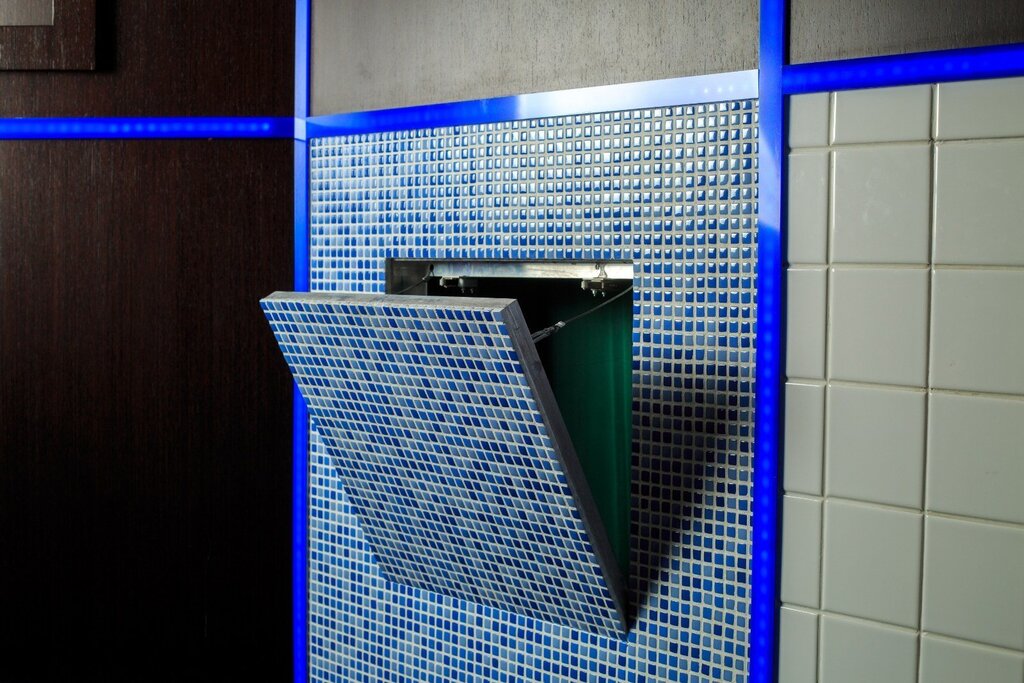 Plastic bathroom hatch