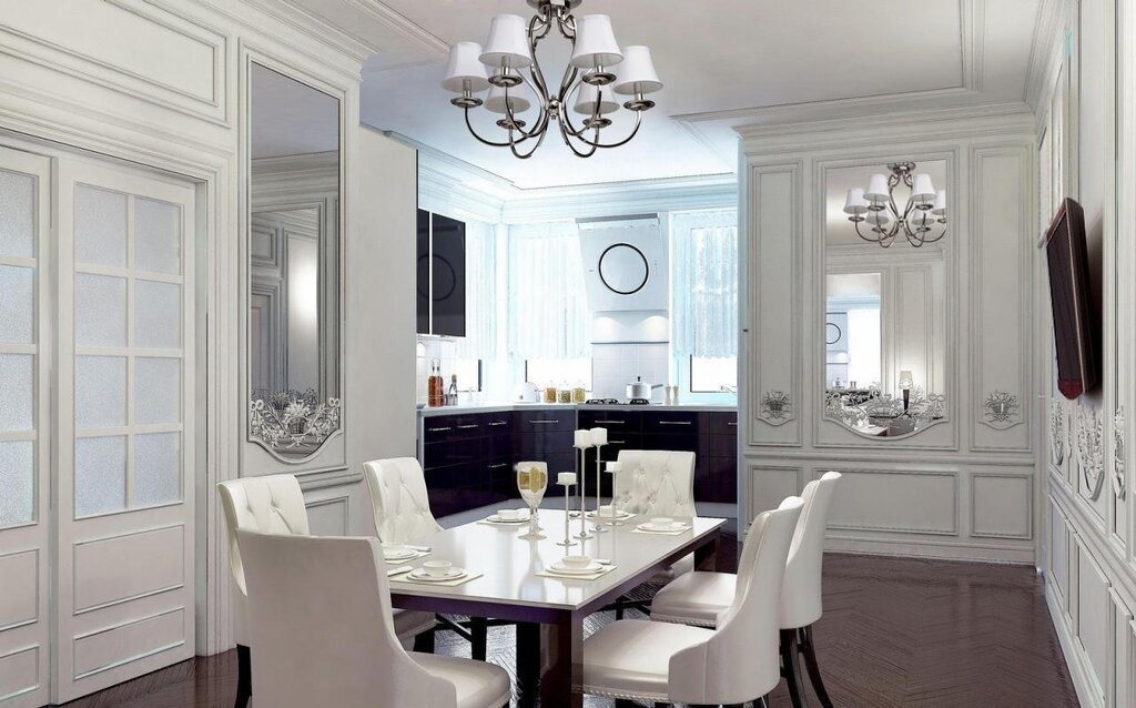 A chandelier for the kitchen in a classic style