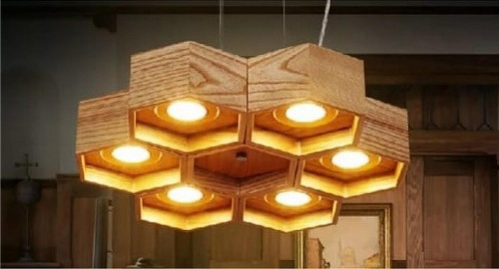 A chandelier made of wood with your own hands 49 фото