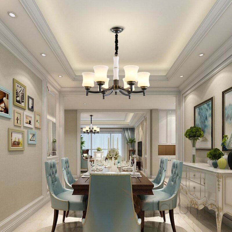 Chandelier for the kitchen in Neoclassical style