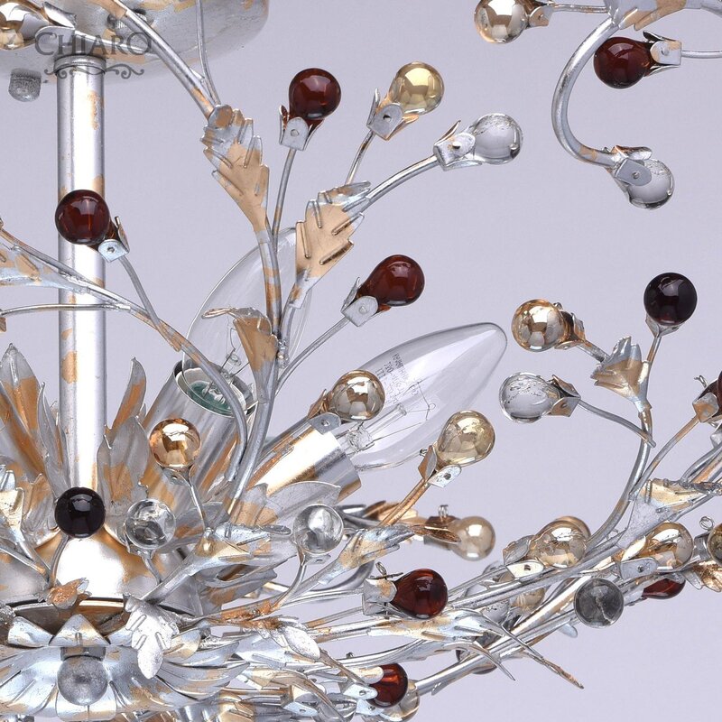 Chandelier colored glass