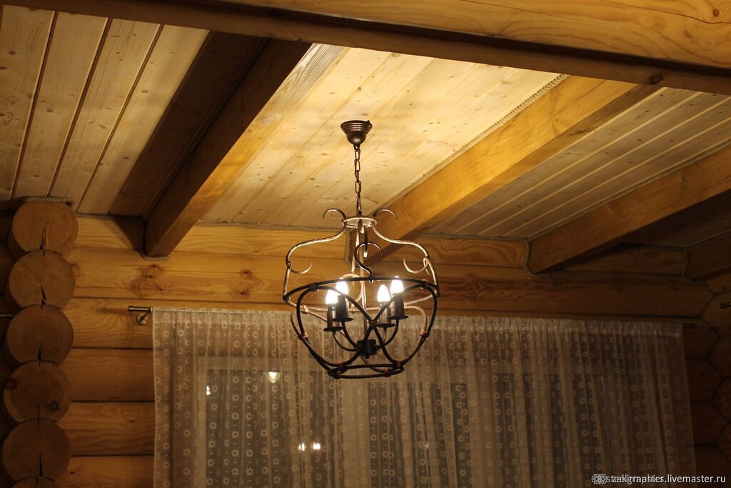 Chandelier for the sauna