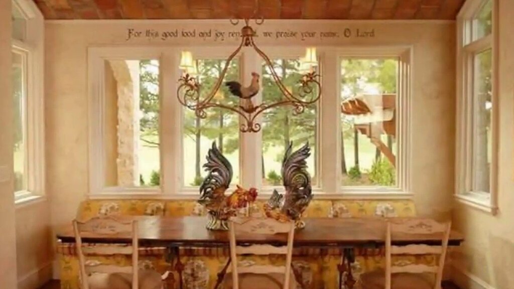 A chandelier in a rustic style