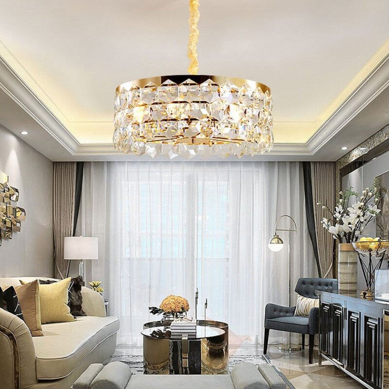 A chandelier in neoclassical style