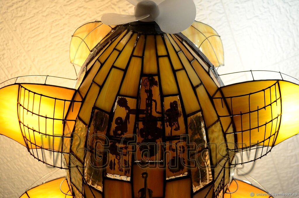 Steampunk-style chandelier