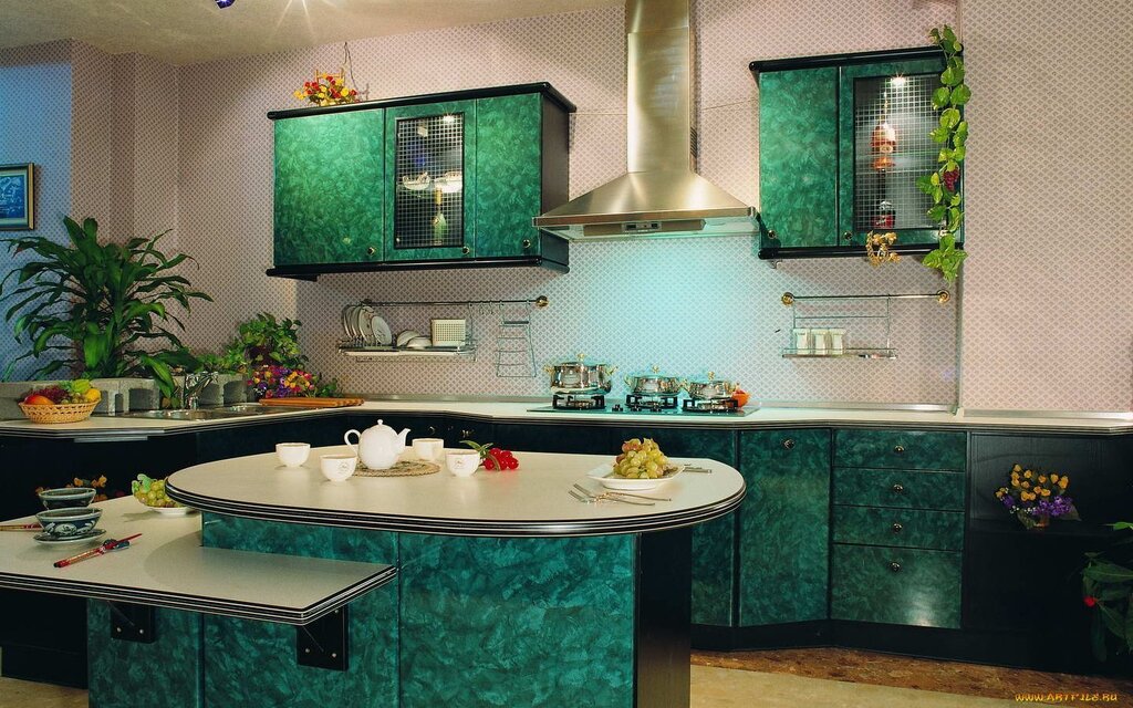 Malachite kitchen