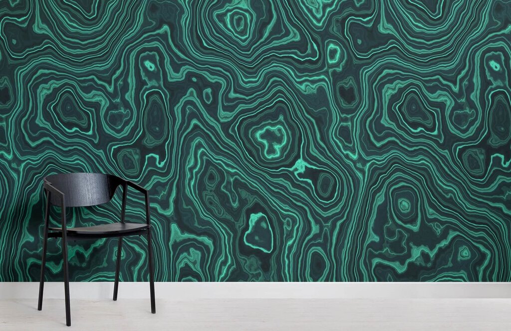 Malachite wall