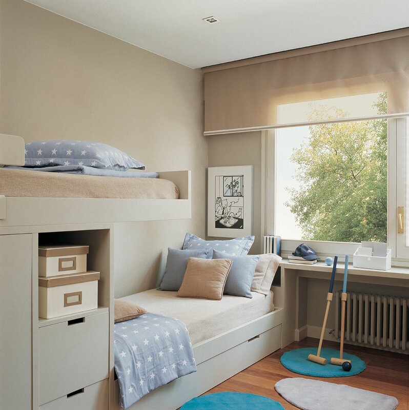 A small children's room for a boy