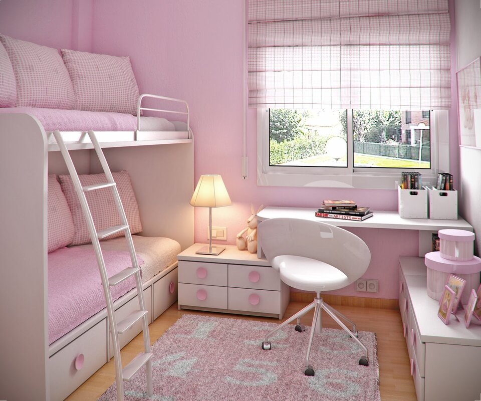 A small room for two girls