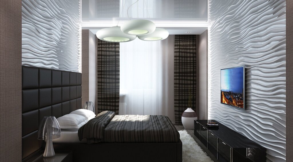 Small high-tech bedroom