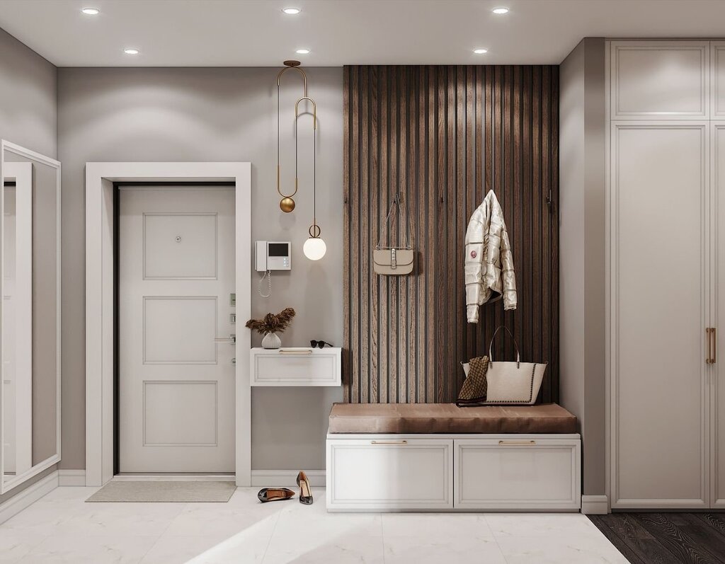 A small stylish hallway in a modern style