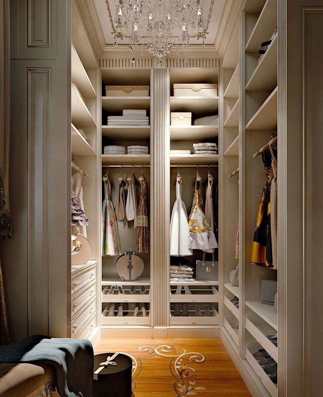 Small walk-in closets