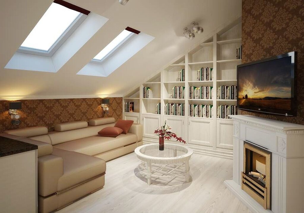 Attic interior design