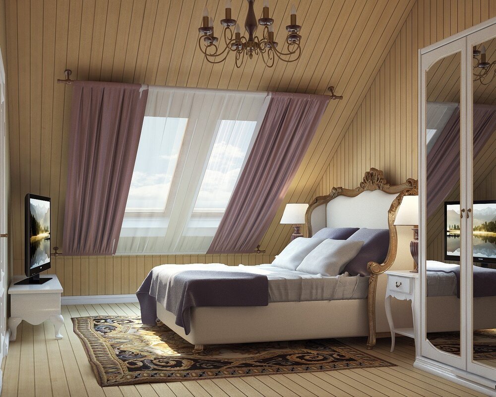 Attic curtains