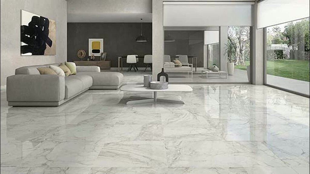 Matte porcelain stoneware for the floor