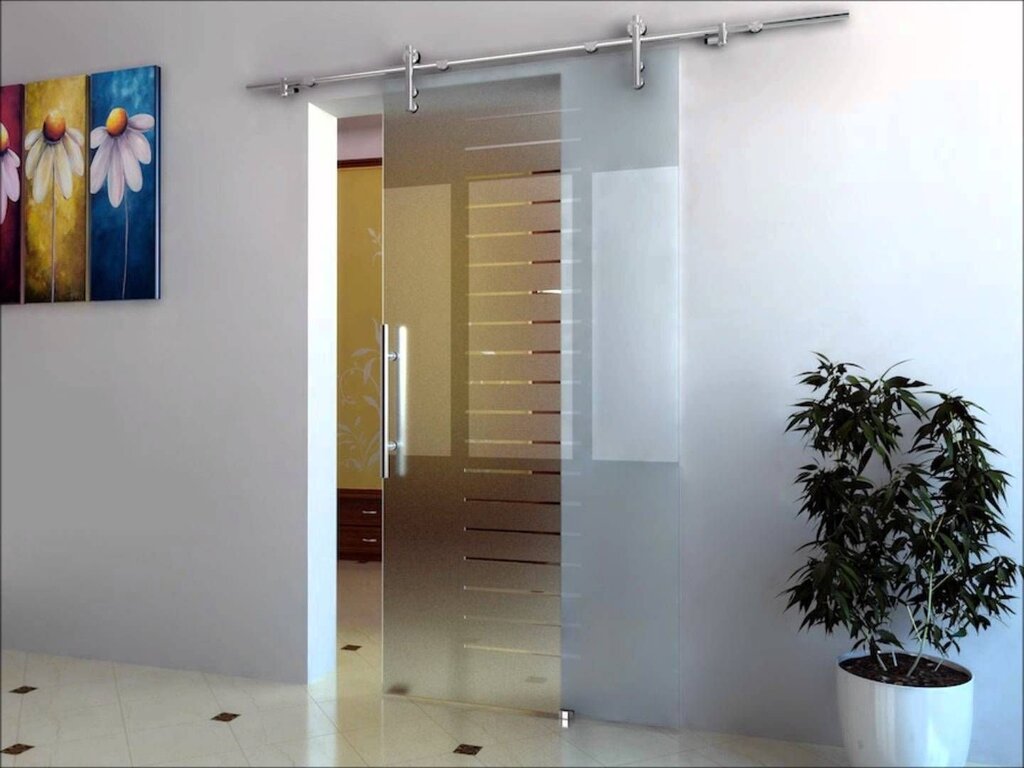 Swing glass doors