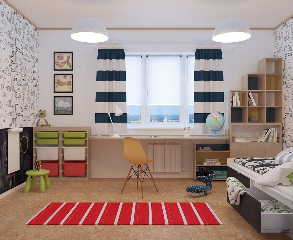 Furniture for a boy's school-age child's room