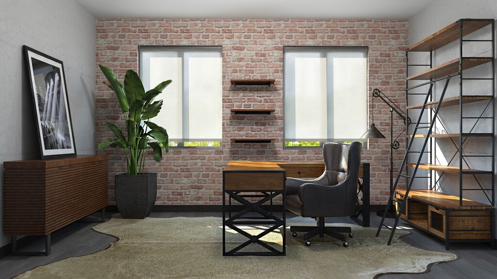 Office furniture in loft style