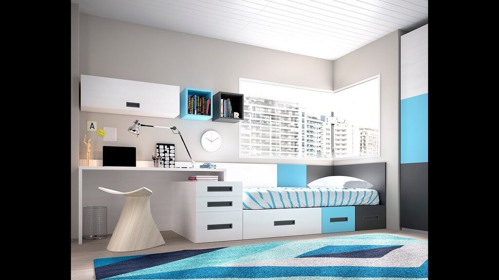 Furniture for a teenager in a modern style