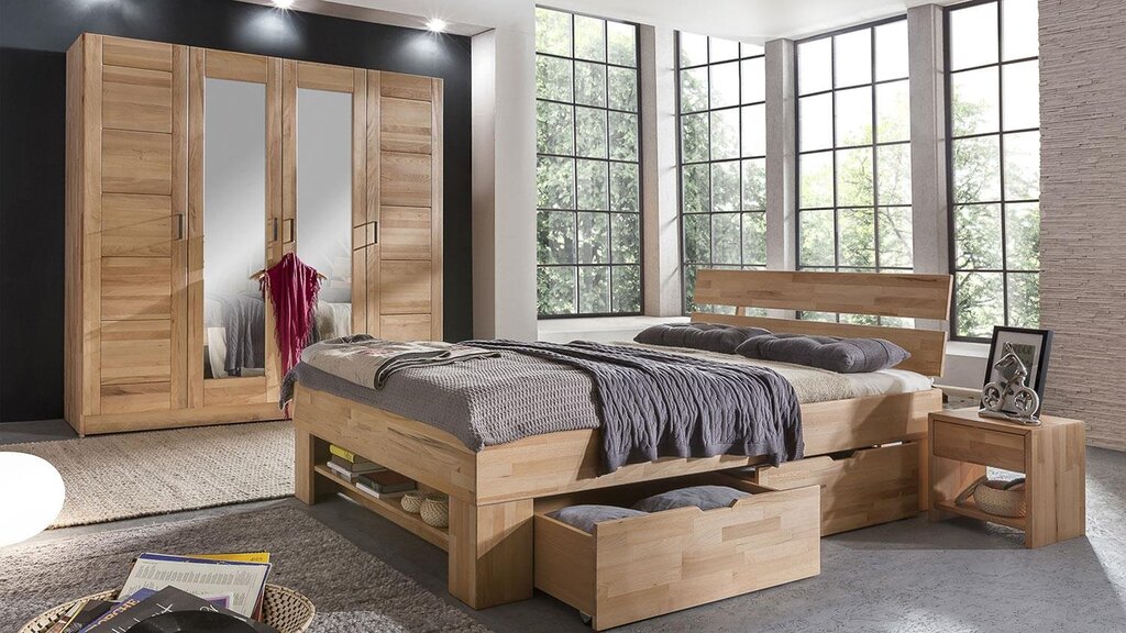 Solid wood bedroom furniture