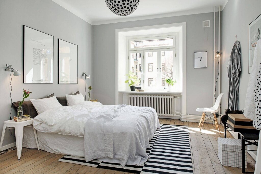 Bedroom furniture in Scandinavian style