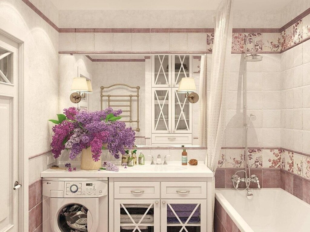 Provence-style bathroom furniture