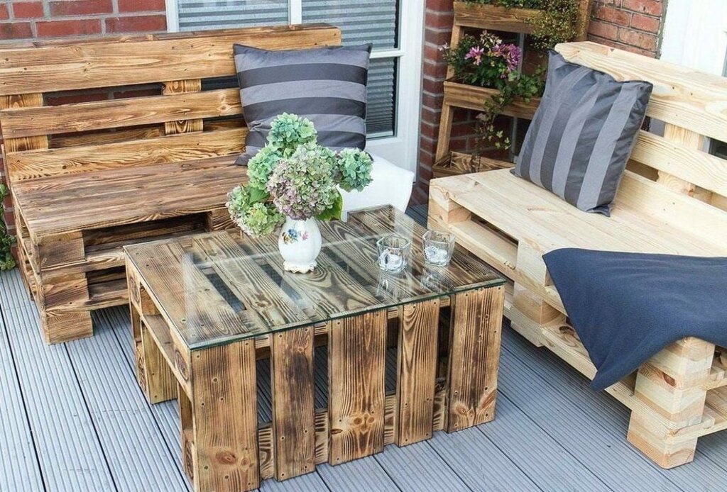 Furniture made from pallets