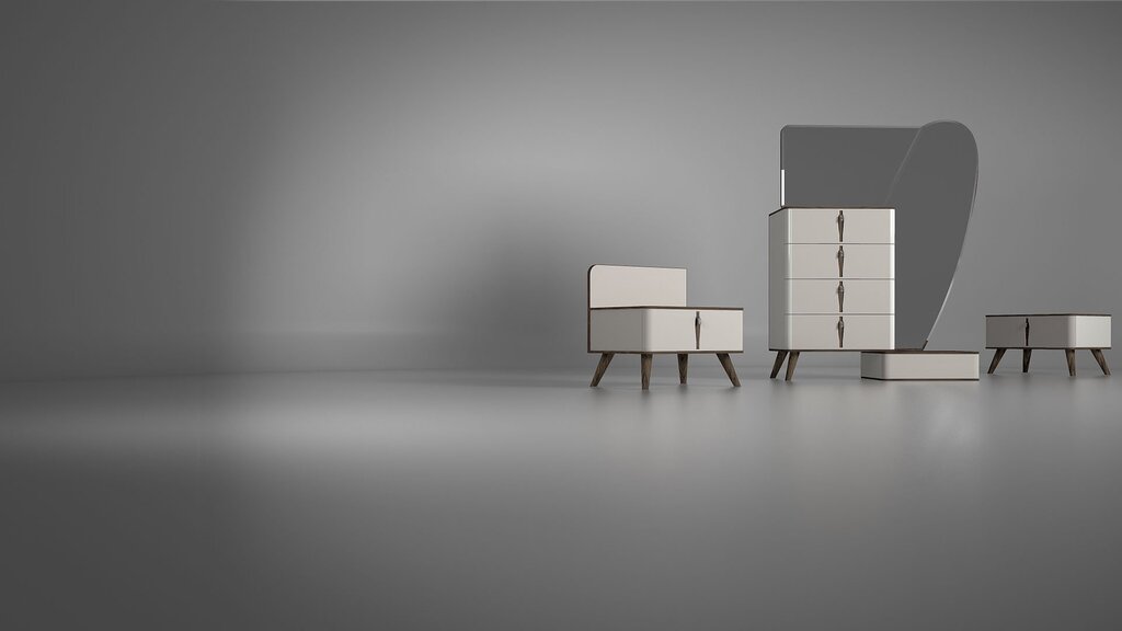 Furniture on a white background