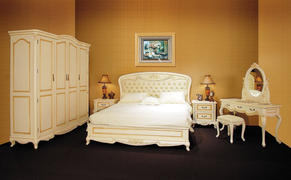 Ivory-colored furniture