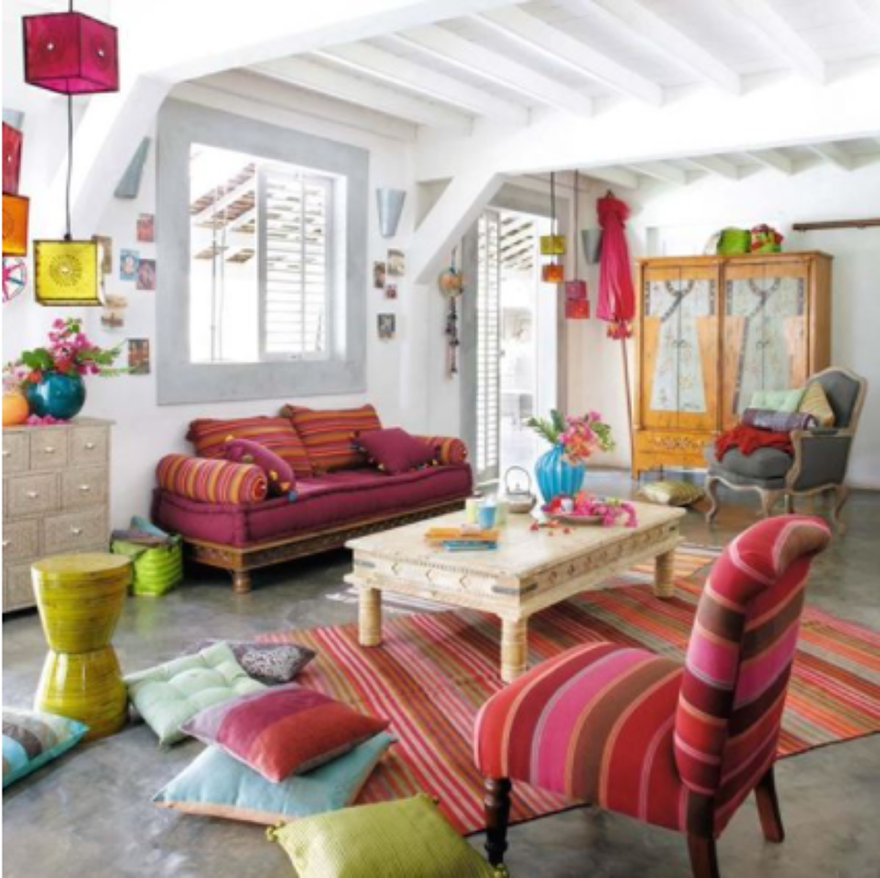 Furniture in boho style