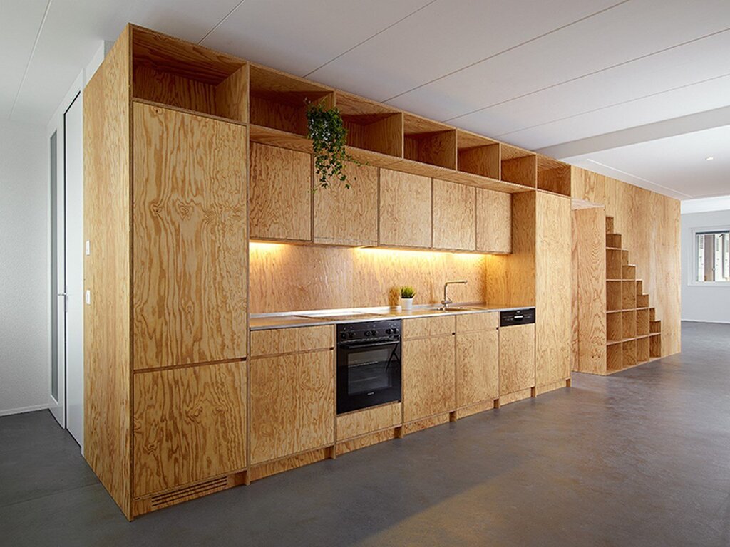 Plywood furniture fronts