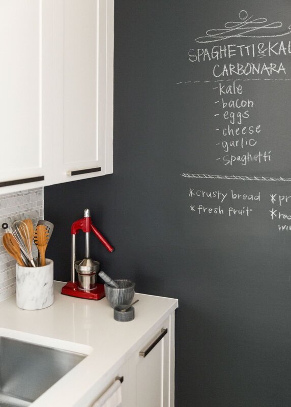 Chalkboard in the kitchen