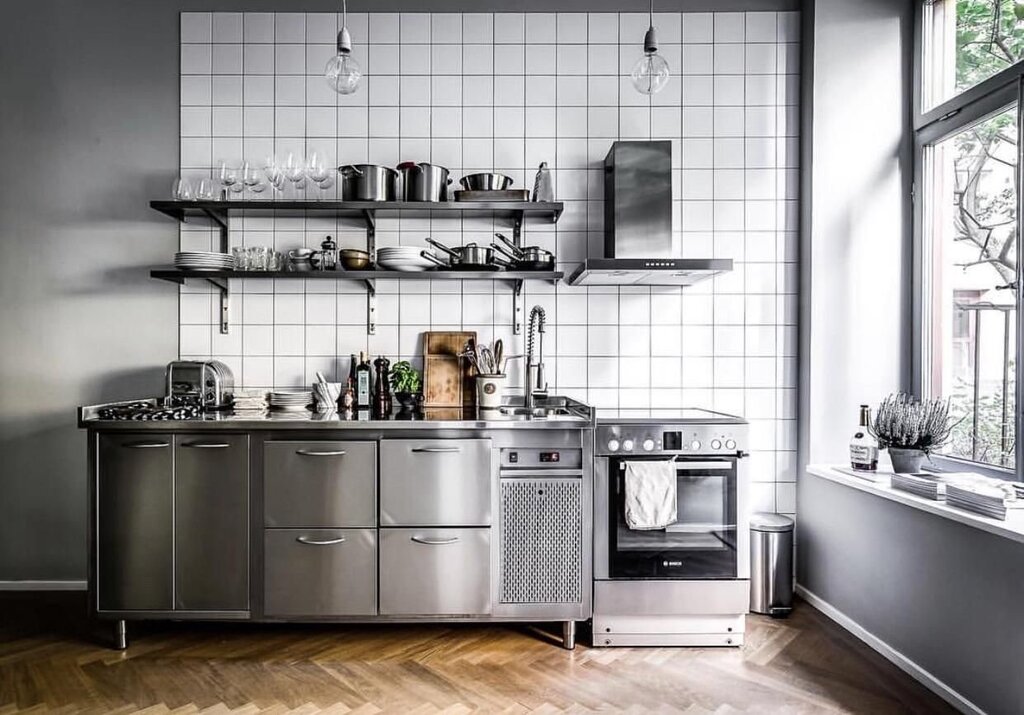 Metal kitchen Ikea