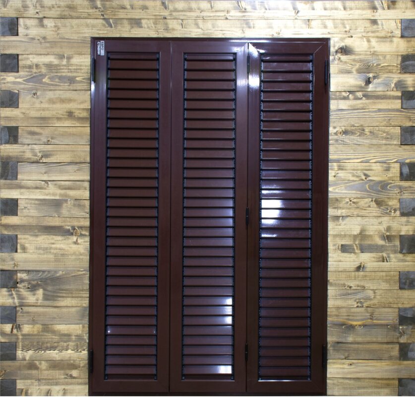 Metal shutters for cottage windows