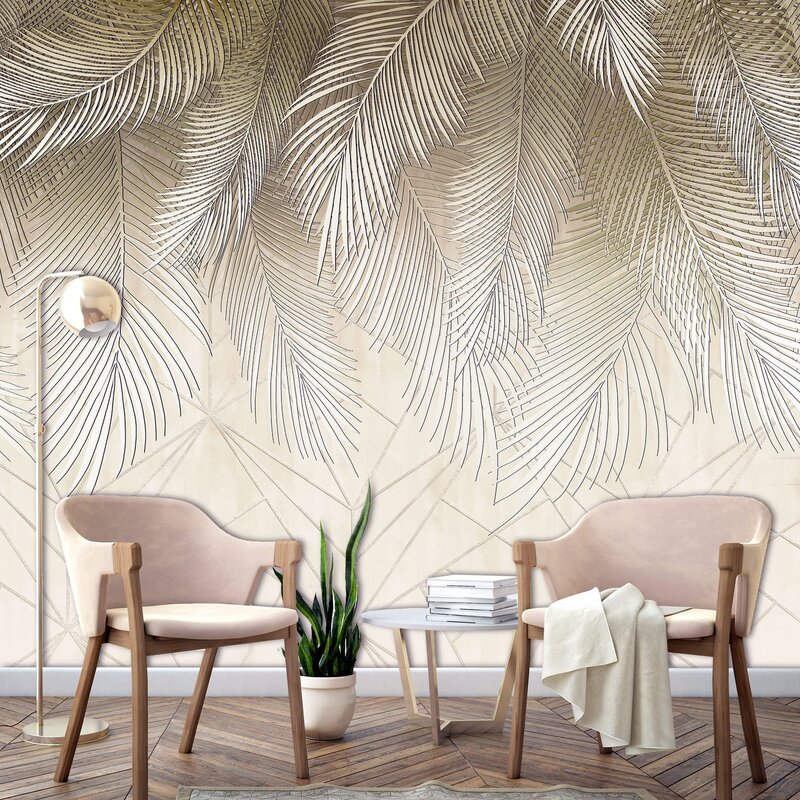 Metallic wallpaper for walls