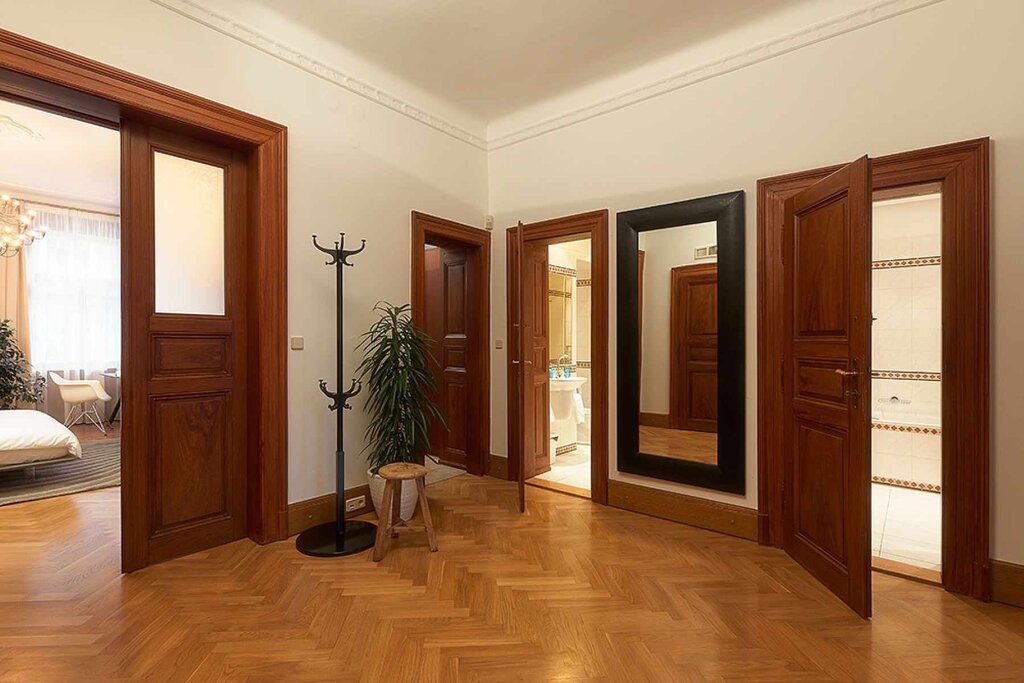 Interior doors in a private house