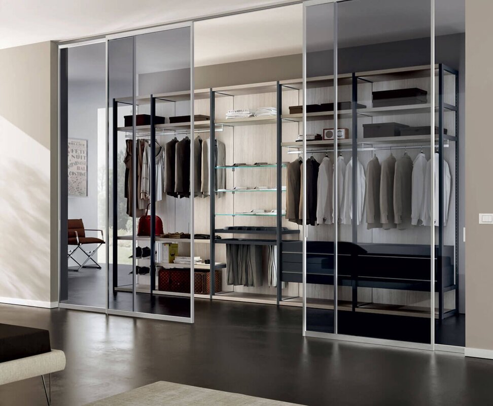 Interior partitions for dressing rooms