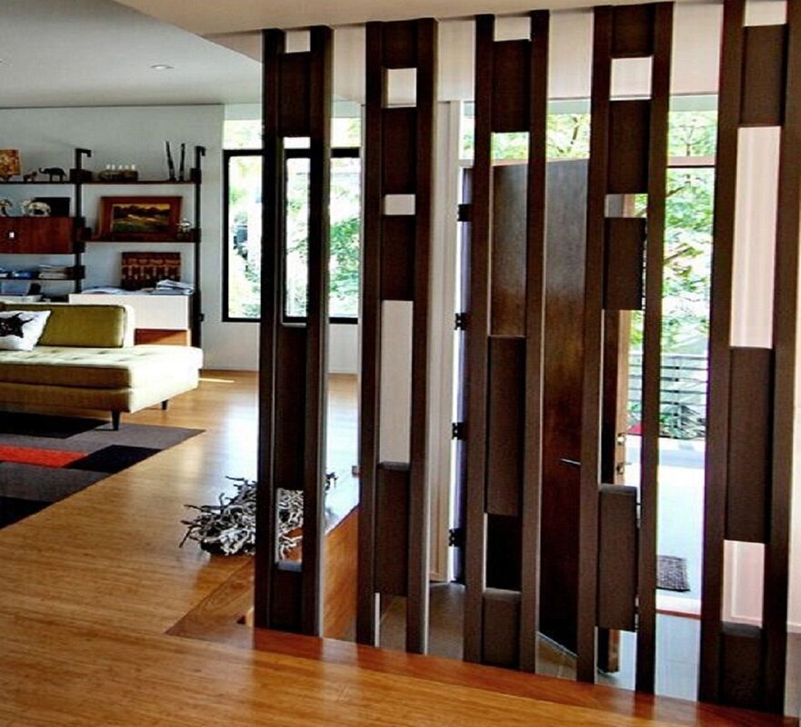 Interior partitions made of wood